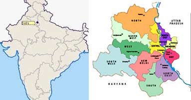 delhi map